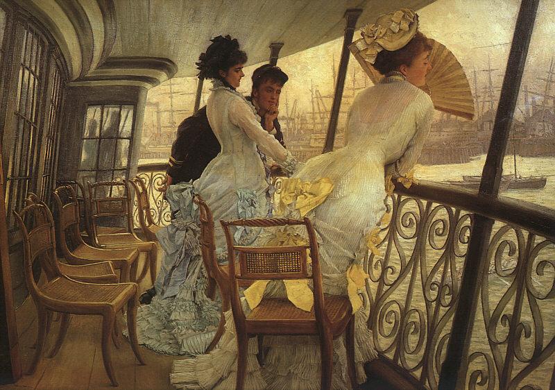 James Tissot The Gallery of HMS Calcutta oil painting image